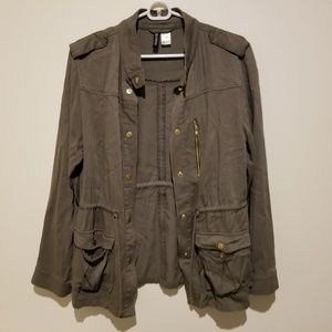 H&M Olive Green Military Jacket